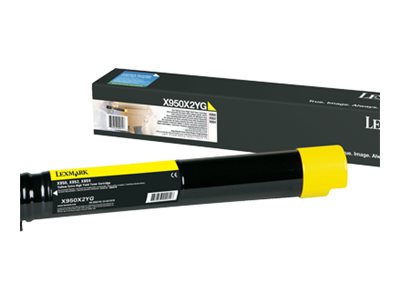 LEXMARK XS955DE toner jaune capacité standard 22.000 pages pack de 1 retour Programme