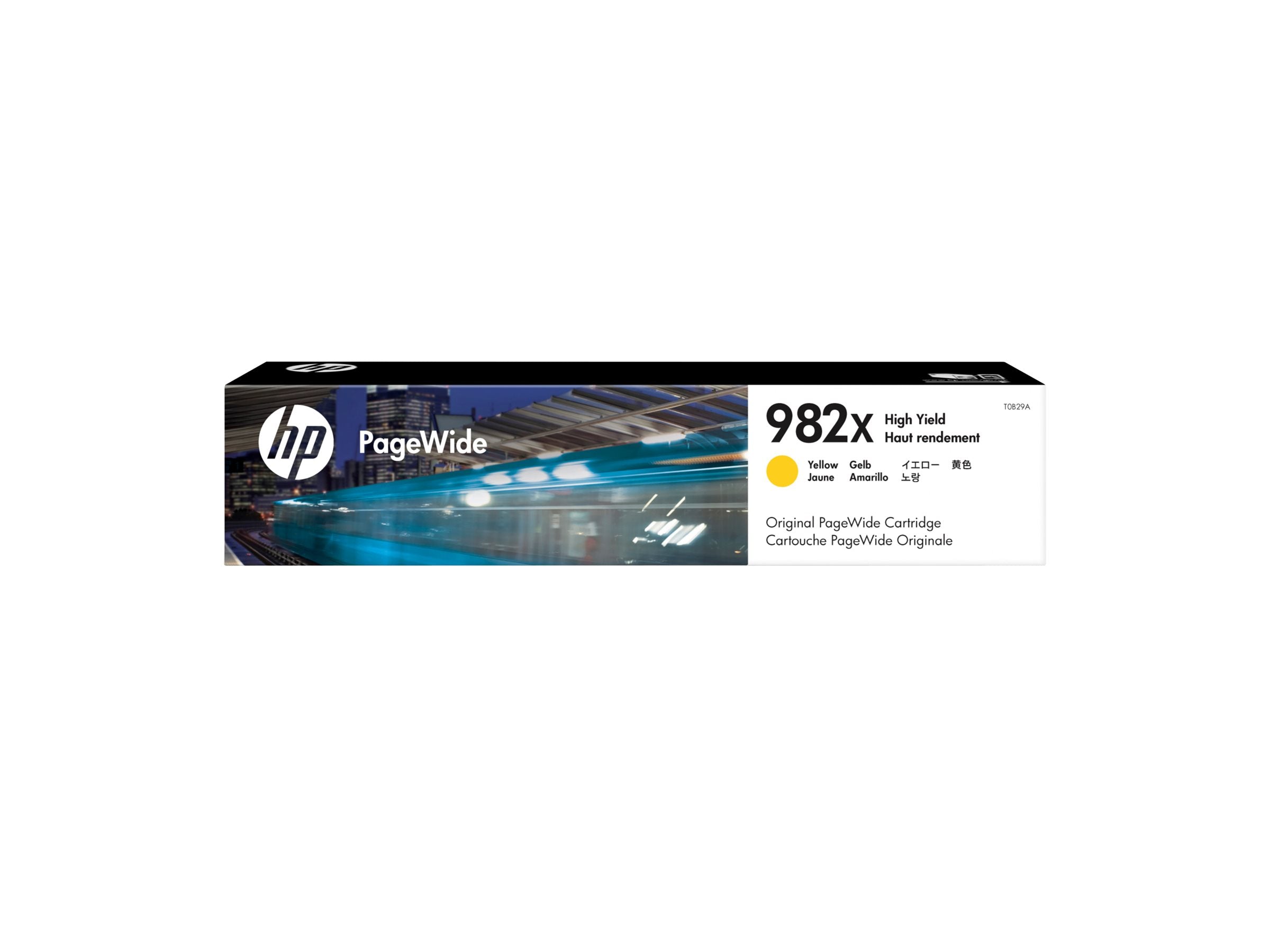 HP 982X High Yield Yellow Original PageWide Cartridge