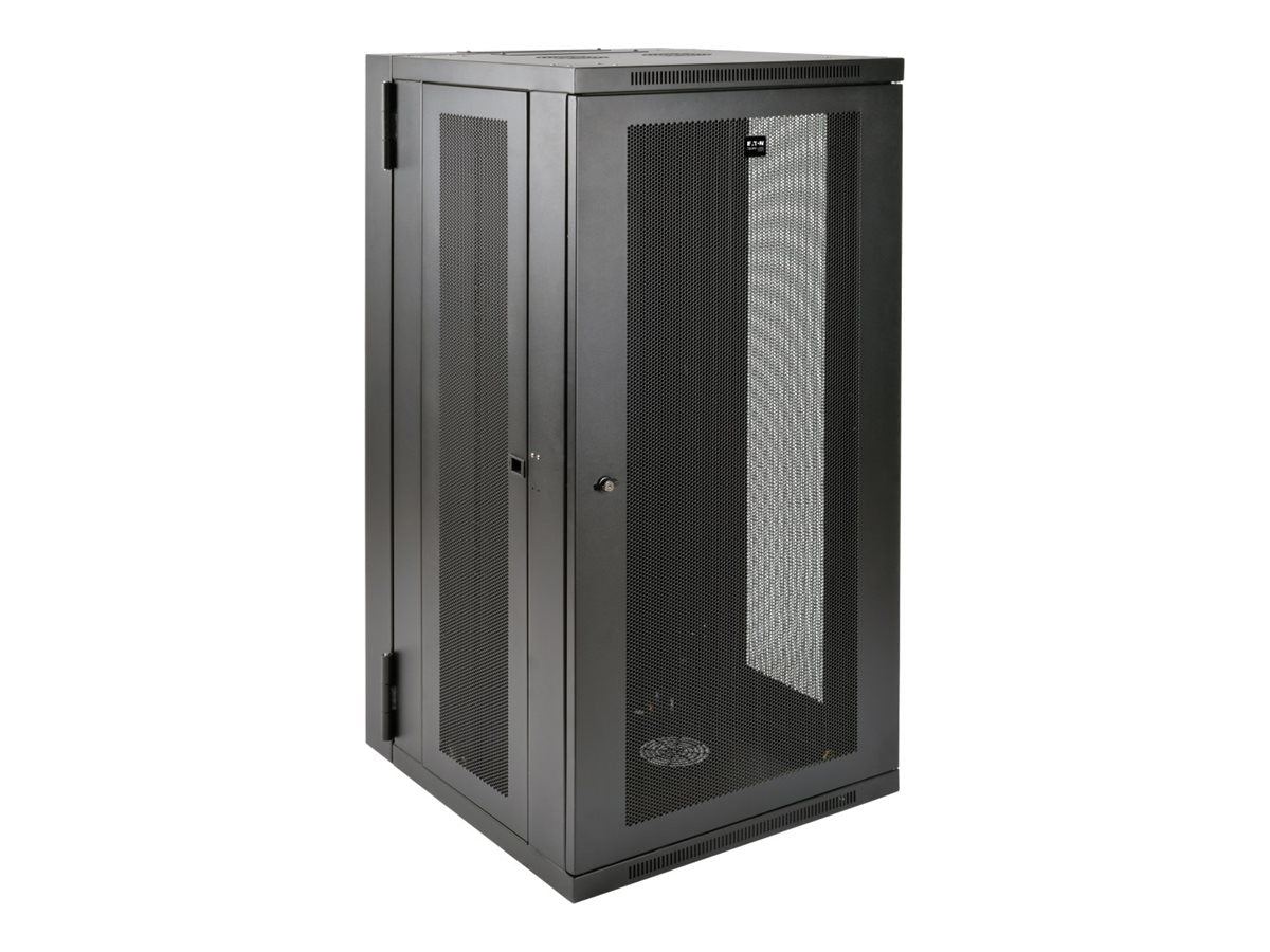 EATON TRIPPLITE 26U Wall Mount Rack Enclosure Server Cabinet Swinging Hinged Door Deep Rack cabinet wall mountable Black 26U 19