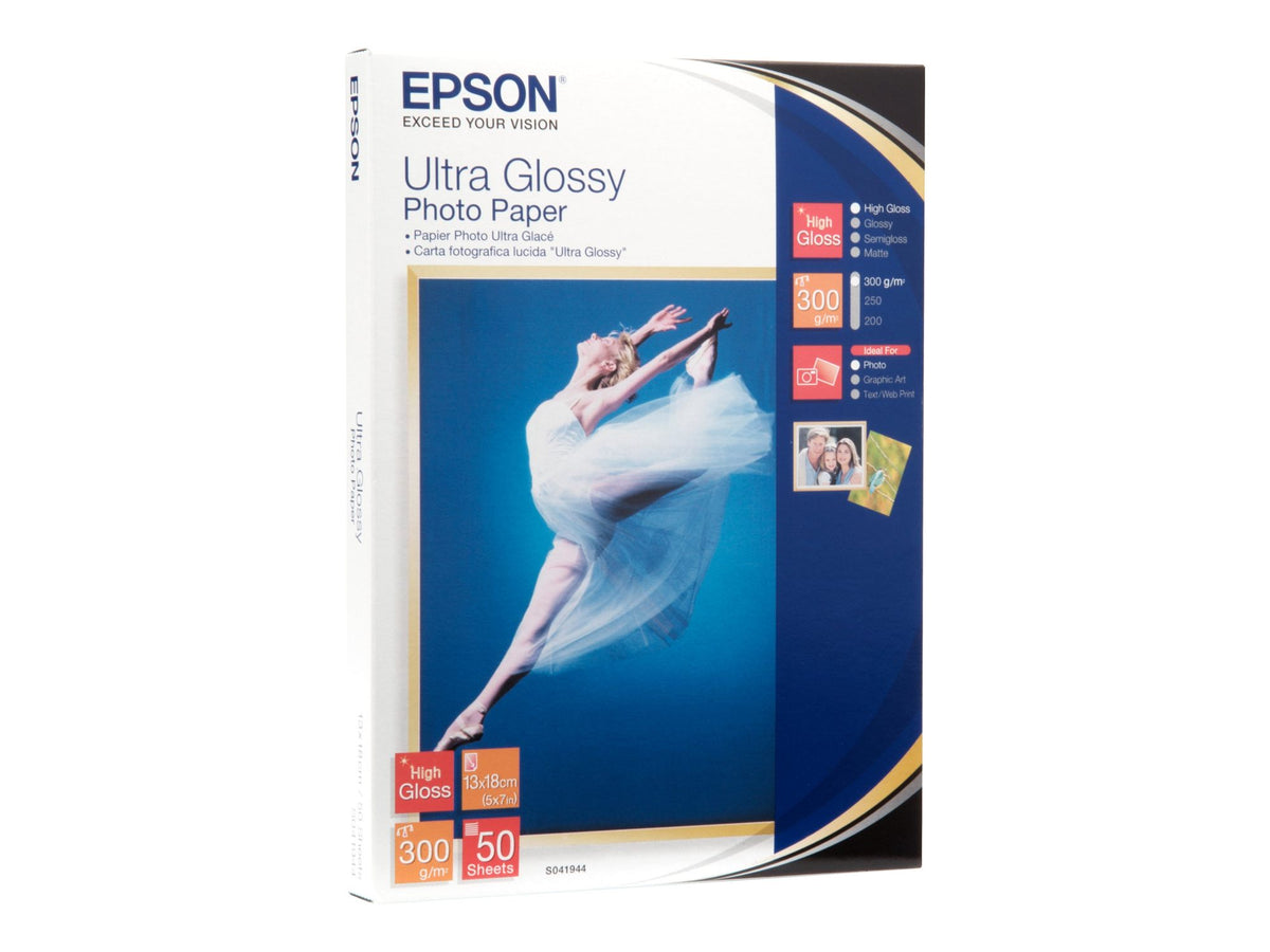EPSON S041944 Ultra brillant photo  papier inkjet 300g/m2 130x180mm 50 feuilles pack de 1