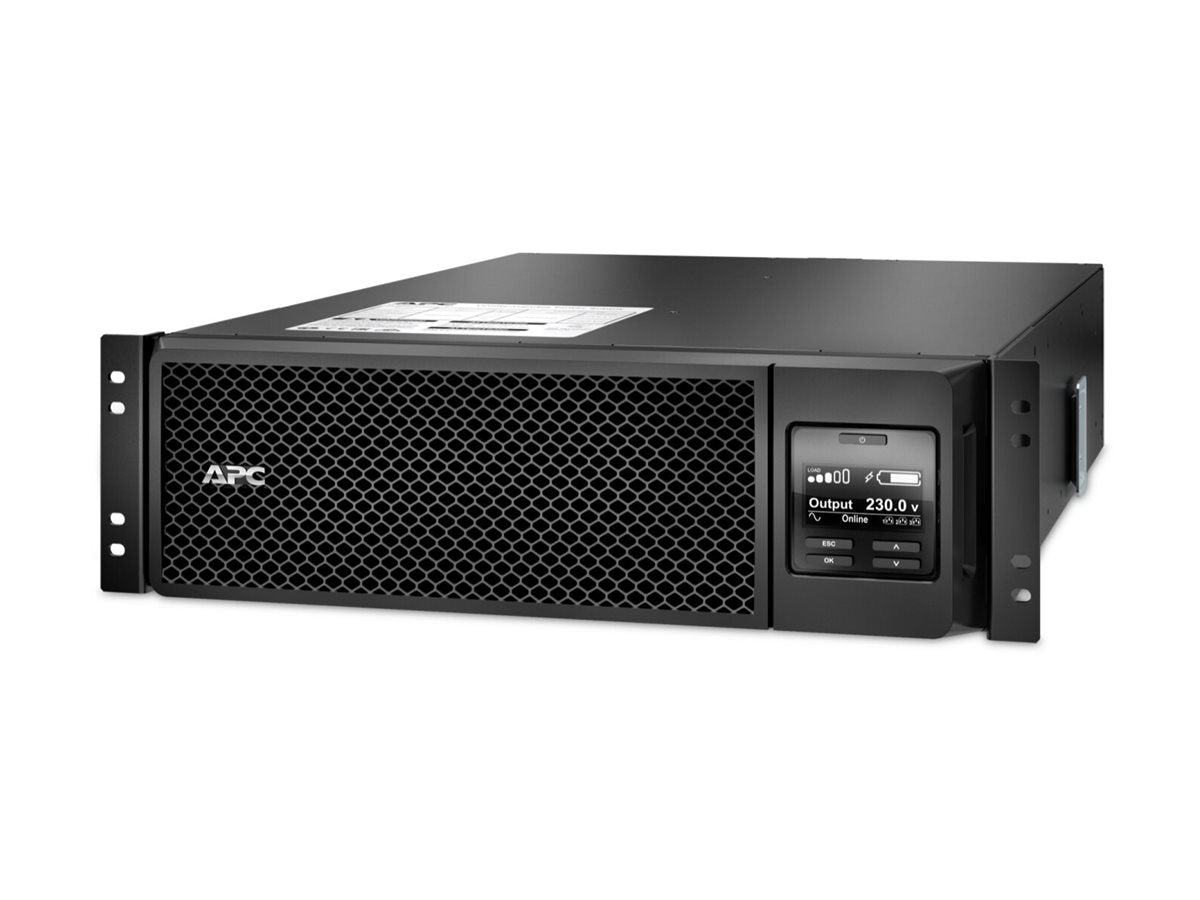 APC Smart-UPS SRT 5000VA RM UPS Rack AC 208/240V 4500Watt 5000VA 1-phase Ethernet 10/100 USB output connectors 2 3U BK