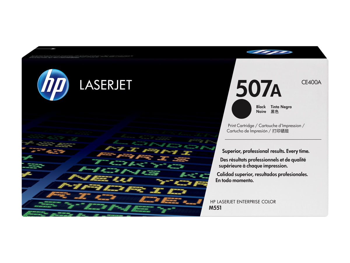 HP 507A original original Toner cartridge CE400A black standard capacity 5.500 pages 1-pack