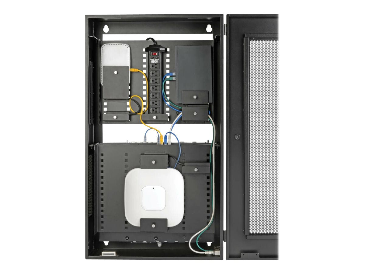 EATON SmartRack 3U 19inch Indoor Modular Vertical Wall Box and 4x RJ45 Terminal Block