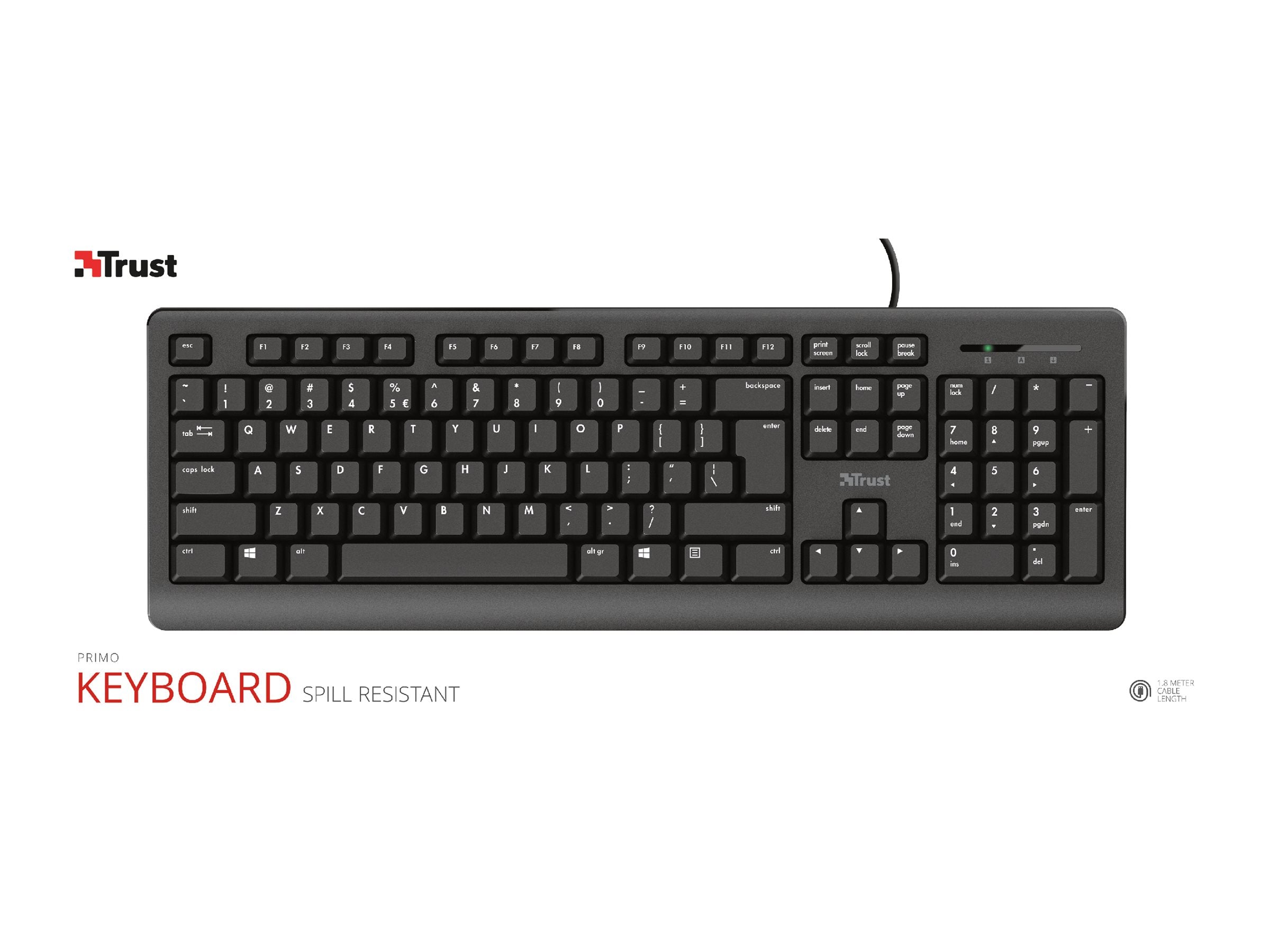 TRUST Clavier filaire PRIMO (FR)