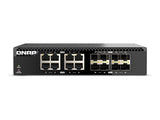 QNAP QSW-3216R-8S8T Unmanaged Switch 16 port of 10GbE port speed 8 port SFP+ 8 port 10gbE RJ45 half-rackmount design
