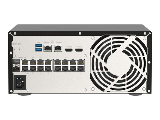QNAP QGD-3014-16PT J4125 4x3.5p HDD 2xM.2 SATA SSD 2xUSB3.0 14 1GbE RJ45 PoE ports 2 1GbE SFP+/RJ45 combo PoE