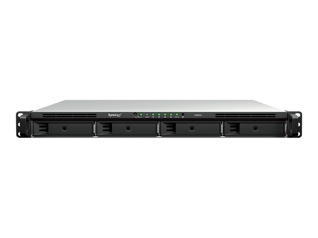 SYNOLOGY RS826+ 4-Bay NAS-Rackmount AMD Ryzen Embedded V1500B 4Go DDR4 ECC SODIMM