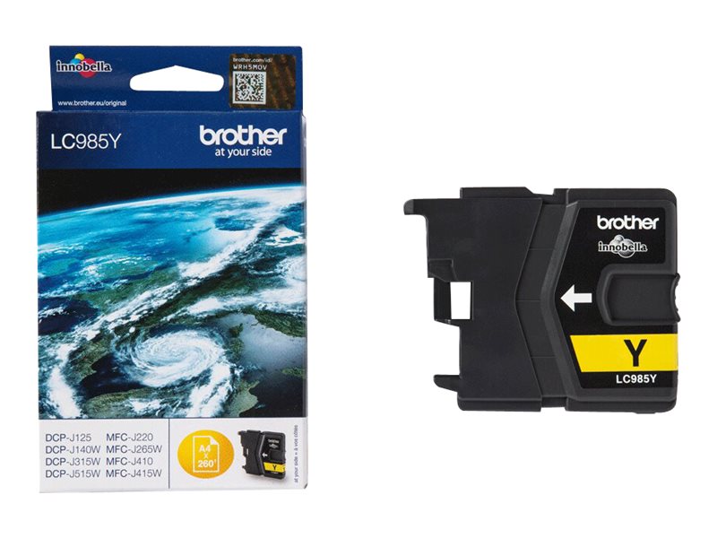 BROTHER LC-985 cartouche dencre jaune capacité standard 260 pages pack de 1