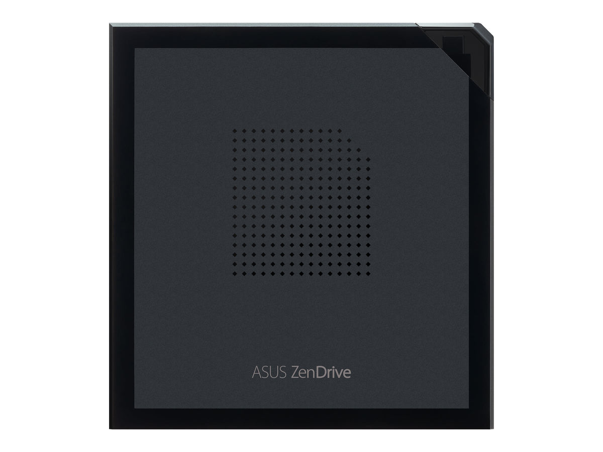 ASUS ZenDrive V1M USB-C external DVD Writer with built-in cable-storage design M-DISC support Backup SW Black