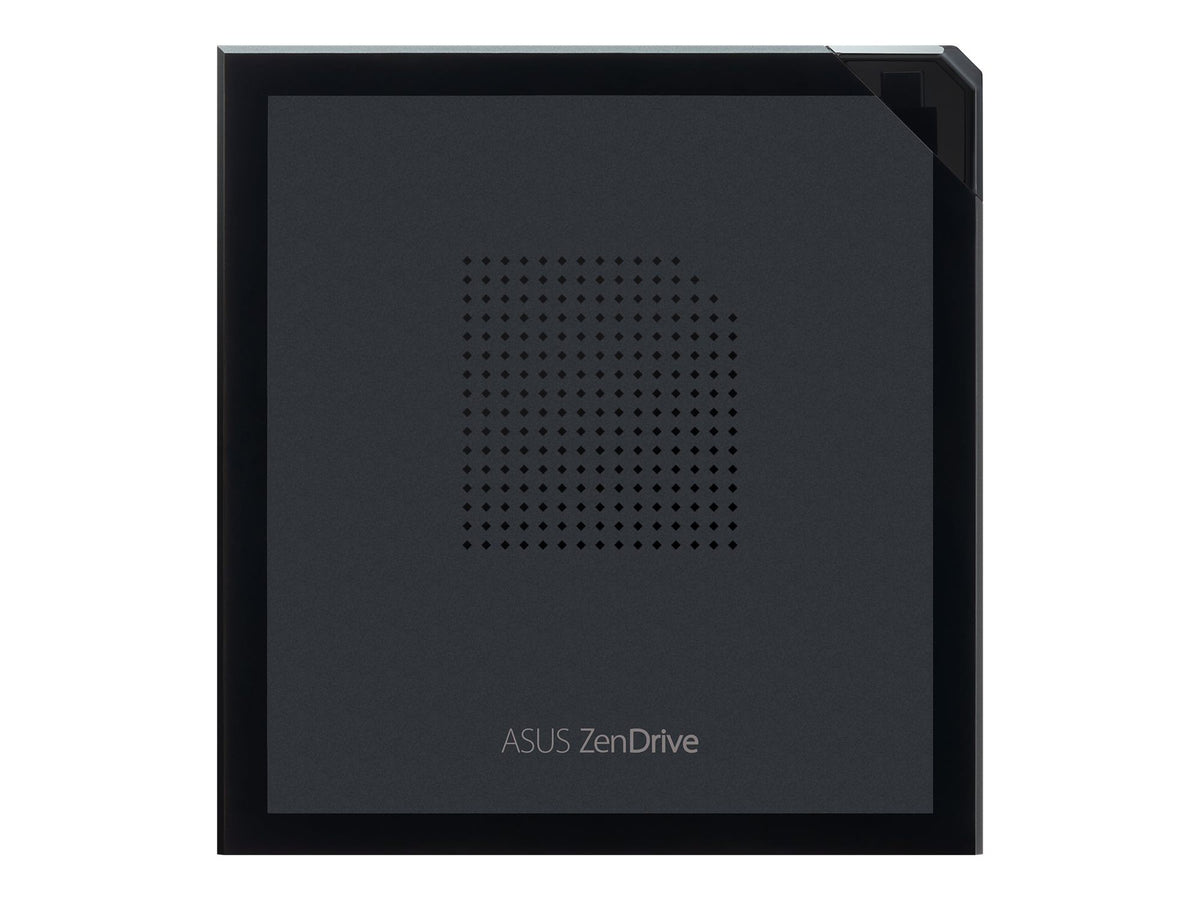 ASUS ZenDrive V1M USB-C external DVD Writer with built-in cable-storage design M-DISC support Backup SW Black