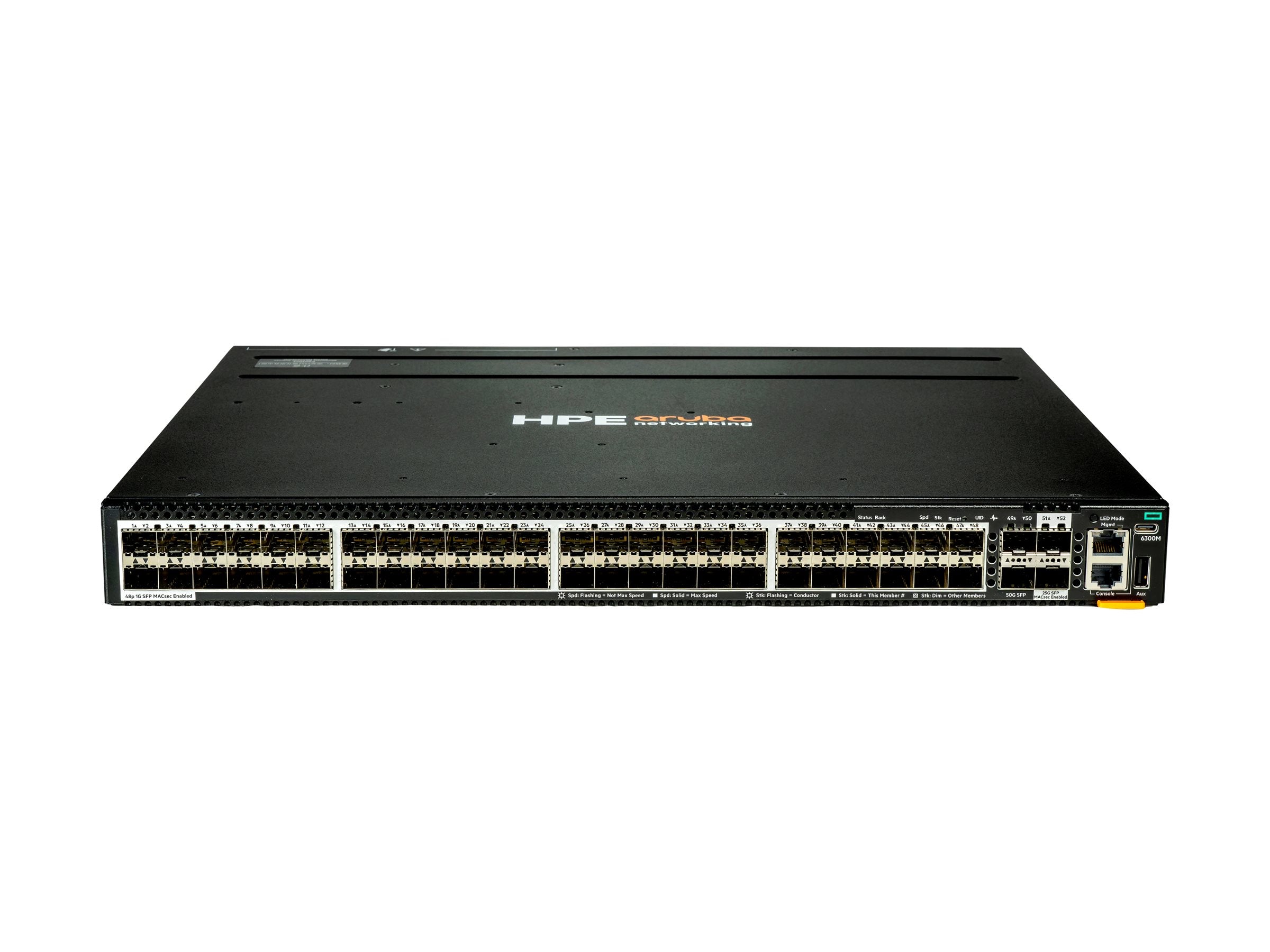 HPE Aruba Nwking CX 6300M 48p SFP 1G 2p