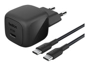 BELKIN 45W USB PD Wall Charger with PPS BLK w/ 1m 3aMP PVC C-C Cable