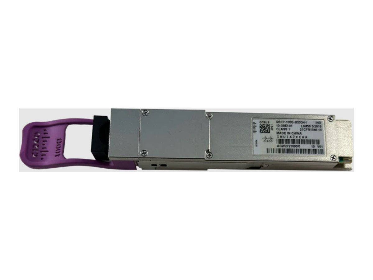 CISCO 100GBASE QSFP Transceiver BD 20km downstream LC Simplex SMF