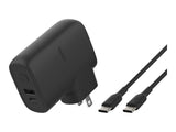 BELKIN Hybrid Wall Travel Charger 25w + 5k Power Bank UK EU US AU Black