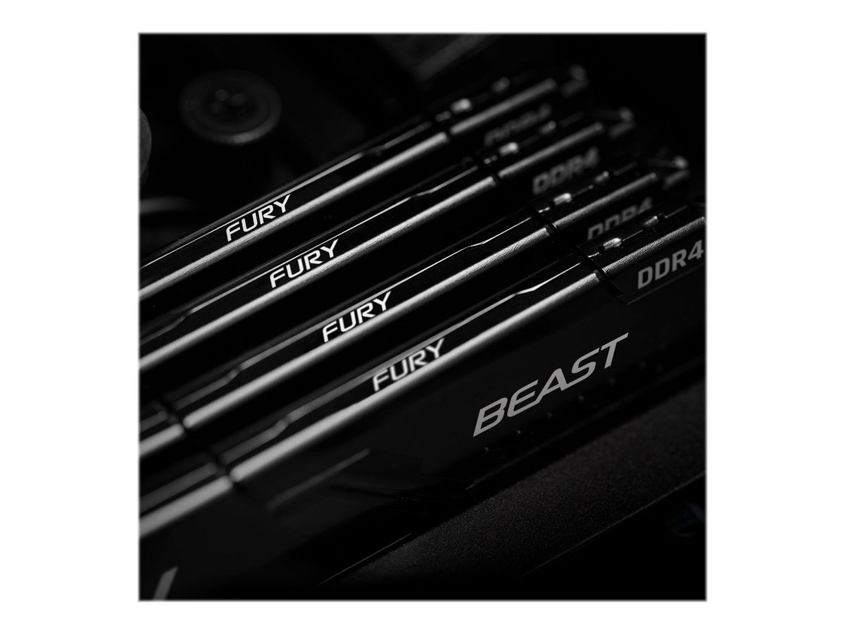 KINGSTON 128Go 3200MHz DDR4 CL16 DIMM Kit of 4 FURY Beast Black