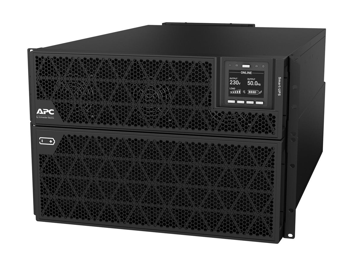 APC Smart-UPS RT UPS rack-mountable / external AC 380/400/415V 15000Watt 15000VA RS-232 USB Ethernet 10/100/1000 7U Black