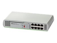 ALLIED 8 port 10/100/1000TX unmanaged switch with external power supply EU Power Adapter