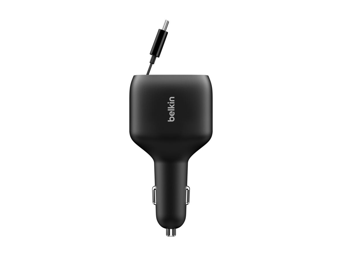 BELKIN BOOST CHARGE 75W Car Charger with Retractable USB-C Cable