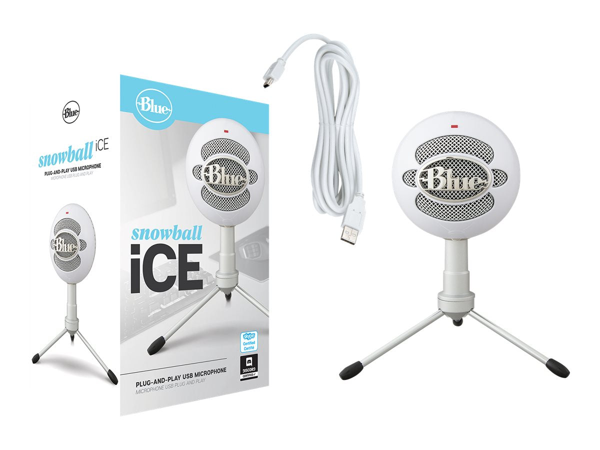 LOGITECH Blue Microphones Snowball ICE Microphone USB white