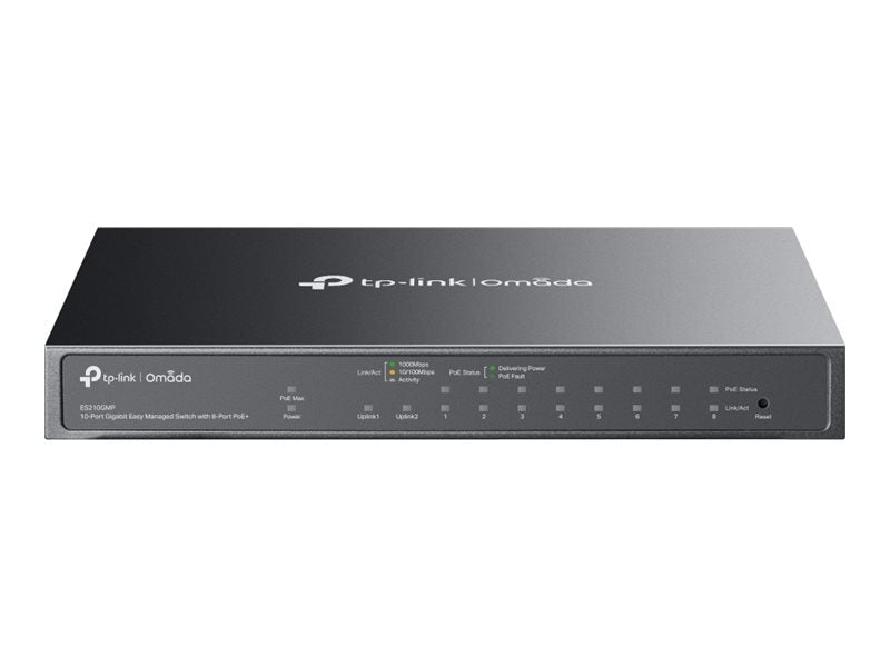 TP-LINK Omada 10-Port Gigabit Easy Managed Switch with 8-Port PoE+