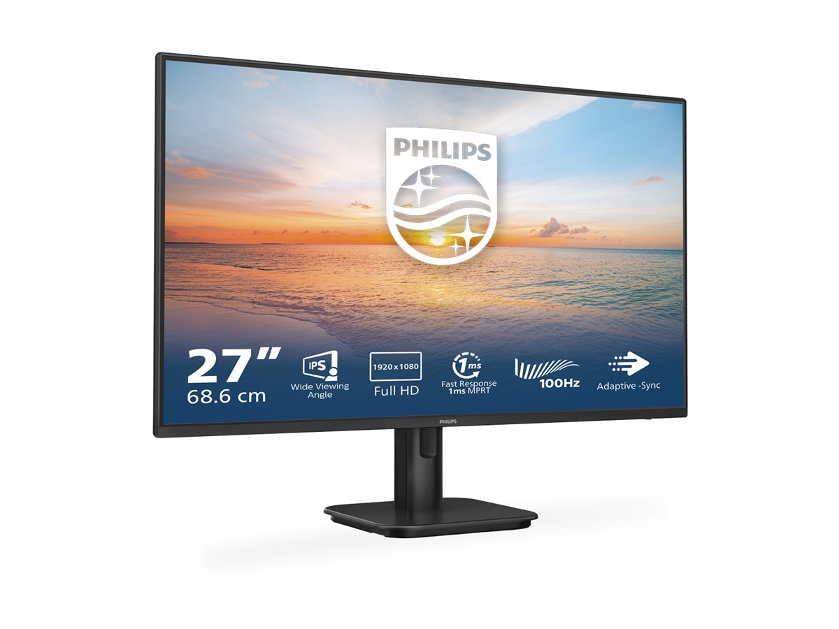 PHILIPS 27E1N1100A  - Ã©cran LED - 27" - 1920 x 1080 Full HD @ 100 Hz - IPS - 250 cd/mÂ² - 1300:1 - 1 ms - HDMI, VGA - haut-parleurs