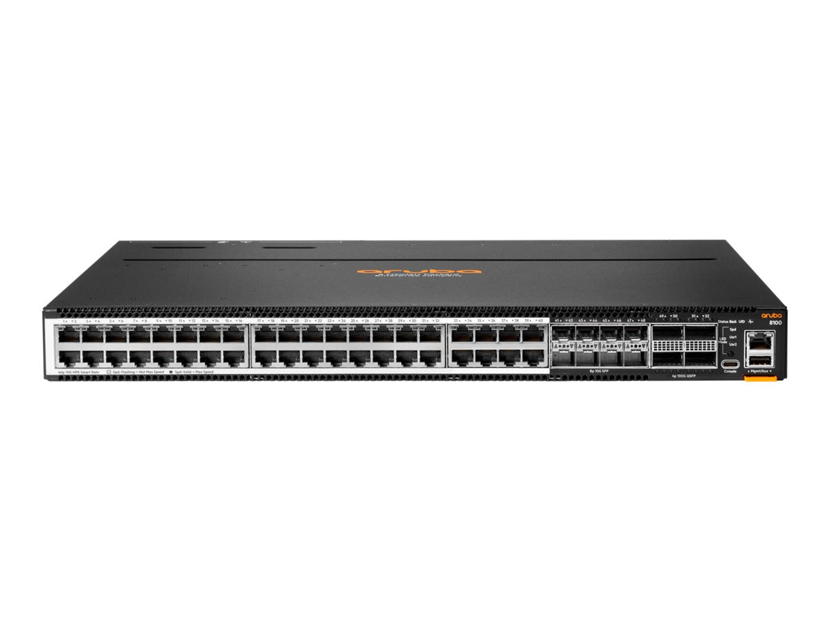 HPE Aruba Networking CX8100 40x10G Base-T 8x10G SFP+ 4x40/100G QSFP28 BF 3Fan 2ACPSU SW Bundle EU en