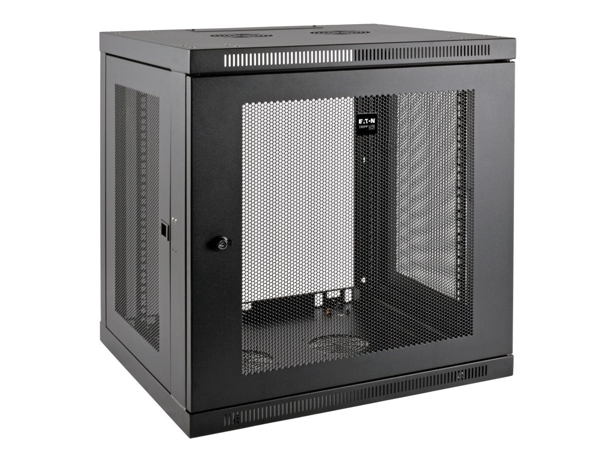 EATON TRIPPLITE 12U Wall Mount Rack Enclosure Server Cabinet Low Profile Deep Rack cabinet wall mountable Black 12U 19