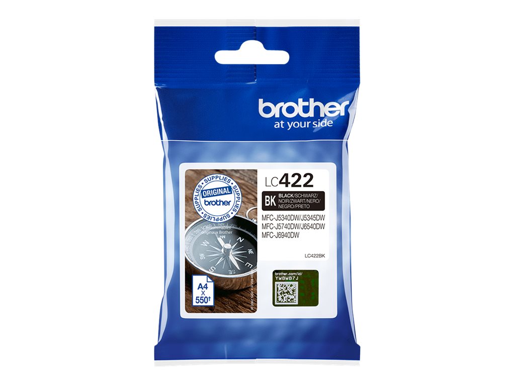 BROTHER LC422BK Ink Cartridge For BH19M/B Compatible with MFC-J5340DW MFC-J5740DW MFC-J6540DW MFC-J6940DW 550 pages