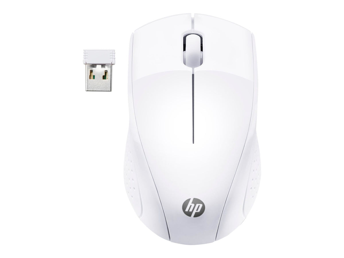 HP 220 - Souris sans fil 2.4 GHz - 3 boutons - Blanc neige