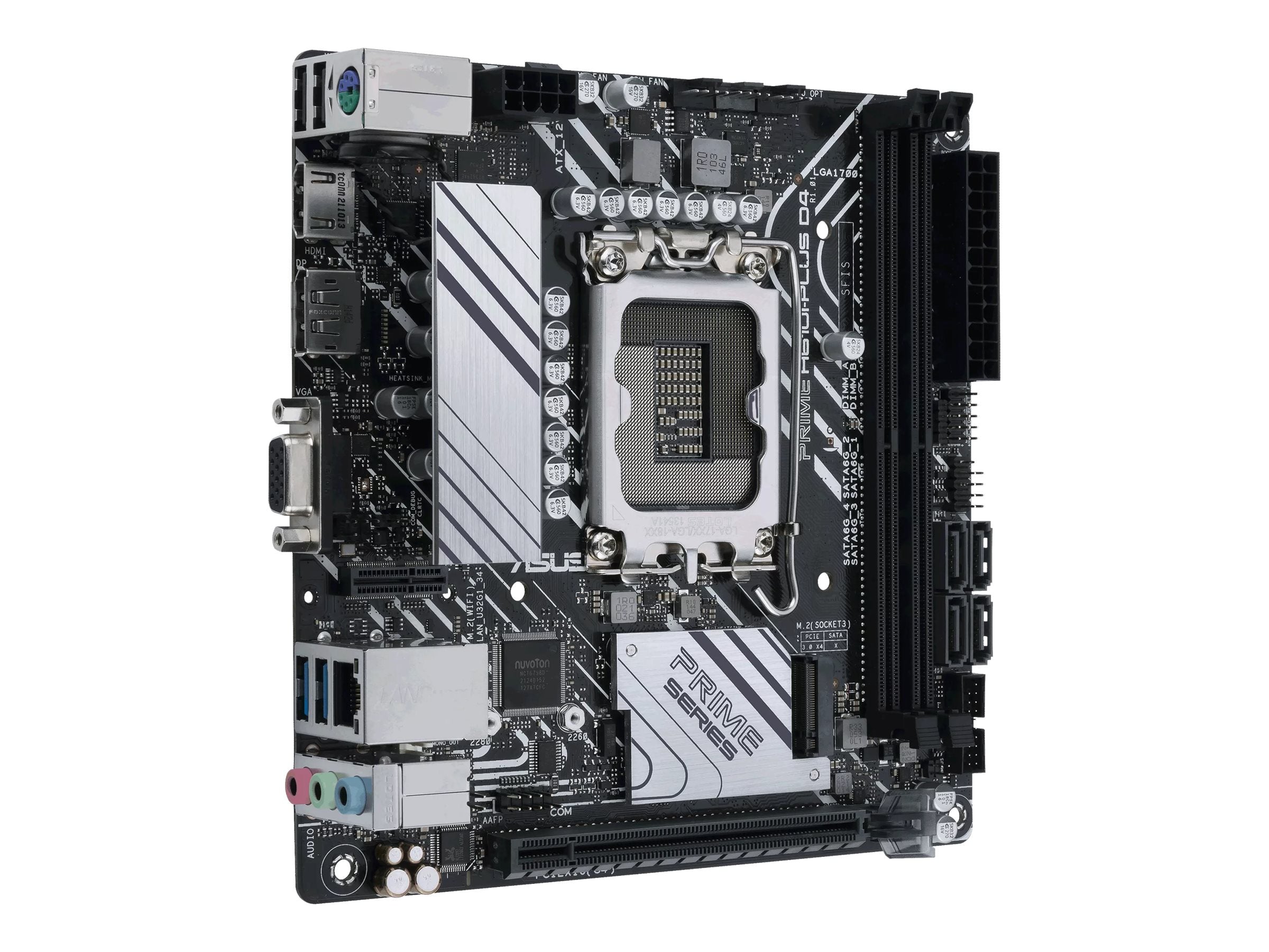 ASUS PRIME H610I-PLUS D4-CSM Intel H610 LGA 1700 2DDR4 1xPCIe 4.0/3.0 x16 1xM.2 4xSATA 6Gb/s 4xUSB 3.2 Mini ITX MB