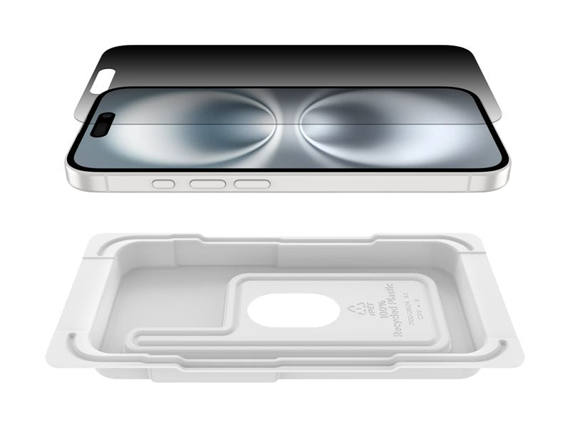 BELKIN ScreenForce Pro Invisiglass Privacy AM Screen Protector - iPhone 16/15/14 Pro