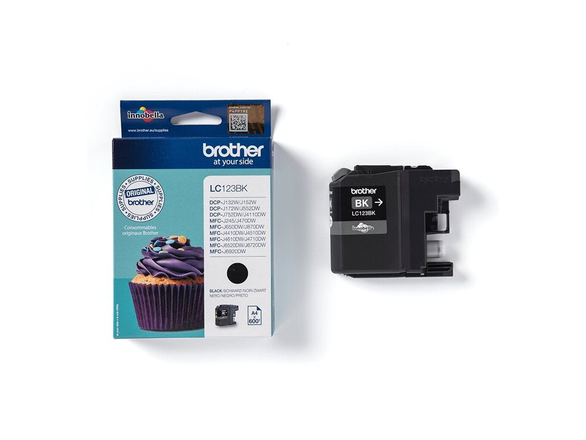 BROTHER LC-123 cartouche dencre noir haute capacité 600 pages pack de 1
