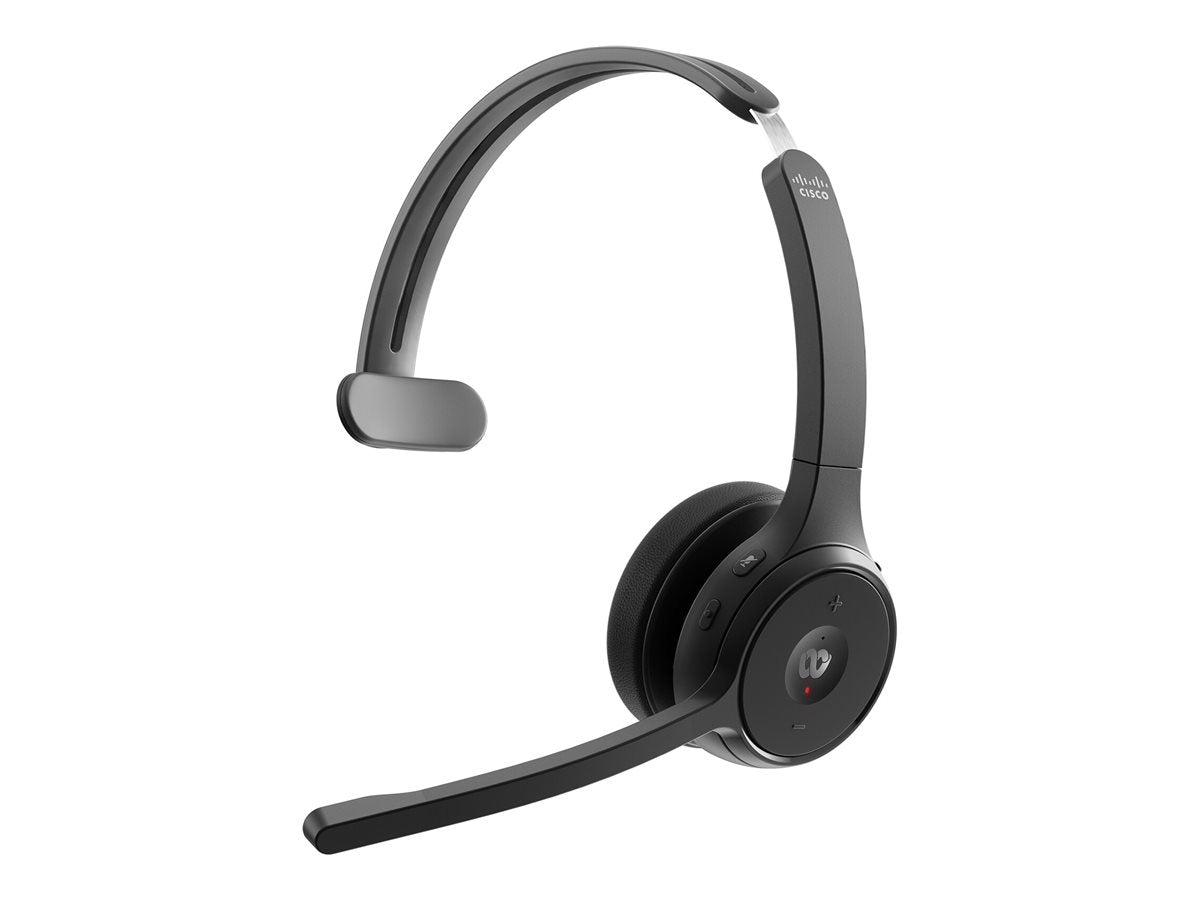 CISCO 721 Wireless Single On-ear Headset USB-A Bundle-Carbon Black