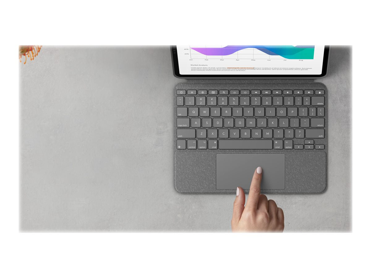 LOGITECH Combo Touch for Ipad Pro 12.9'' 5eme generation - GREY - FR