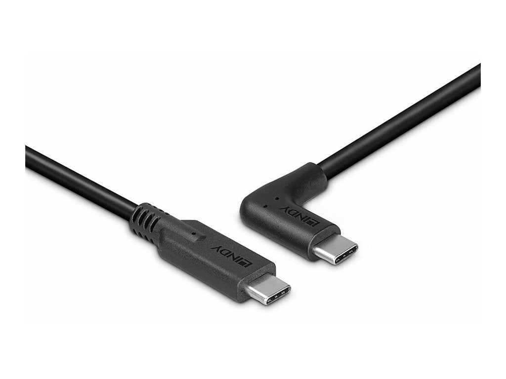 LINDY 0.5m USB 3.2 Type C Cable 90 Right Angle
