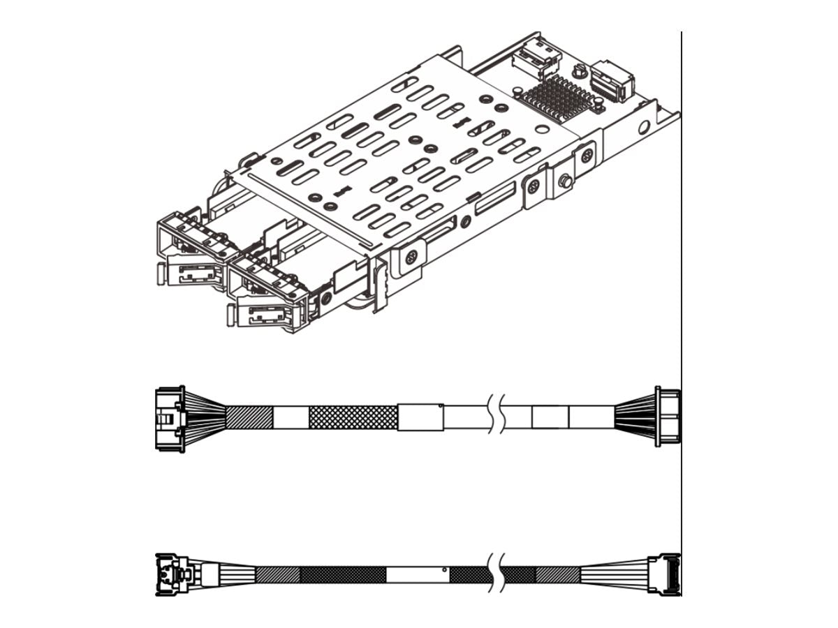 LENOVO ThinkSystem SR630 V4 M.2 RAID B540p 2HS SATA/NVMe Kit