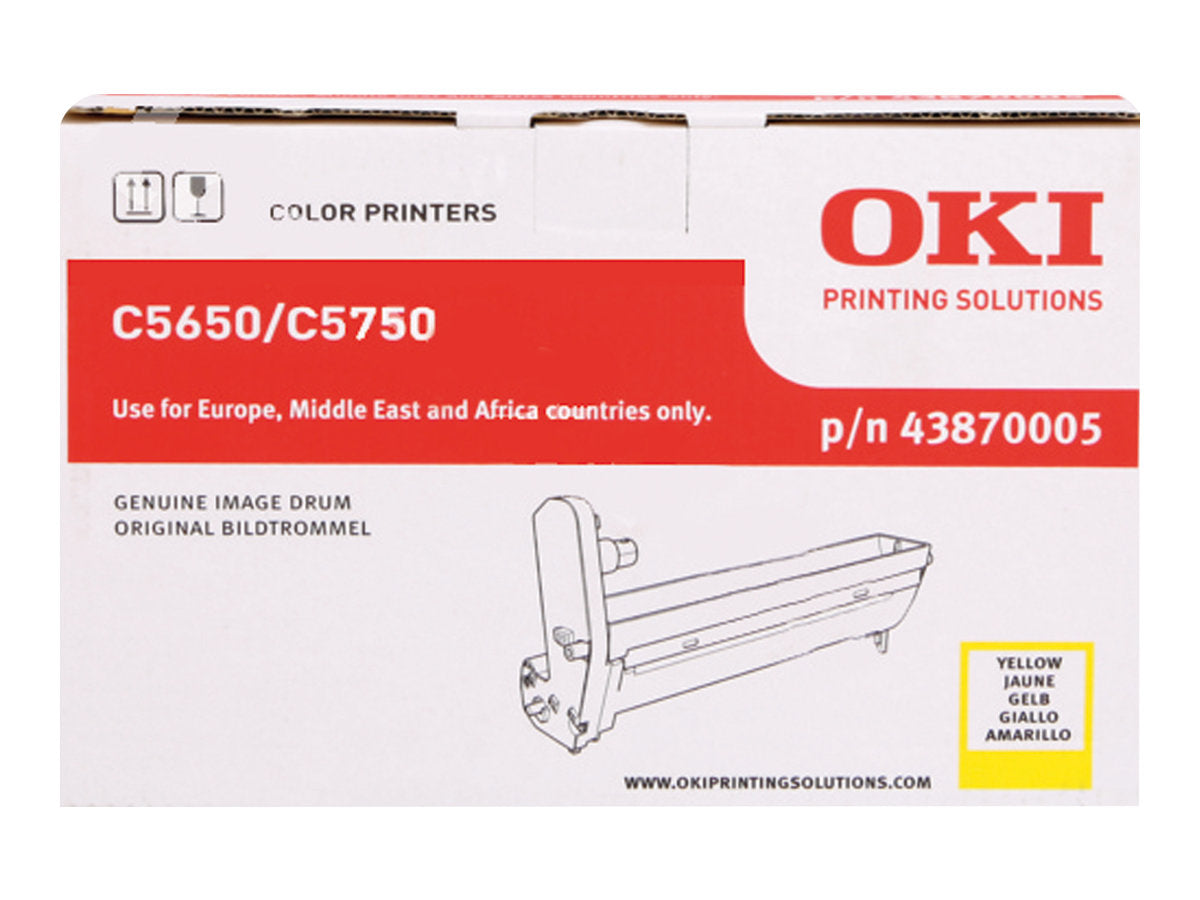 OKI C5650, C5750 tambour jaune capacité standard 20.000 pages pack de 1