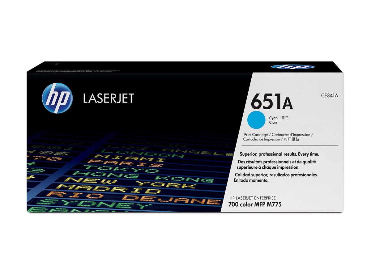 HP 651A original Toner cartridge CE341A cyan standard capacity 16.000 pages 1-pack