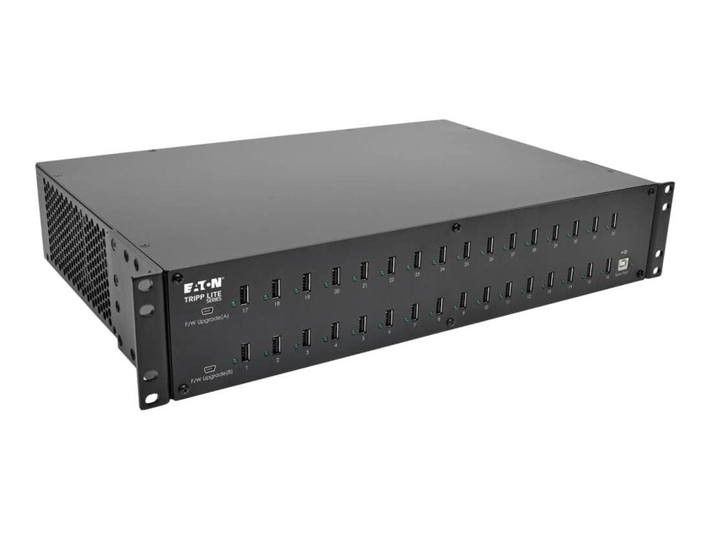 EATON TRIPPLITE 32-Port USB Charging Station with Syncing 400Watt 80 A 32 output connectors 32x4pin USB TypeA BK UK
