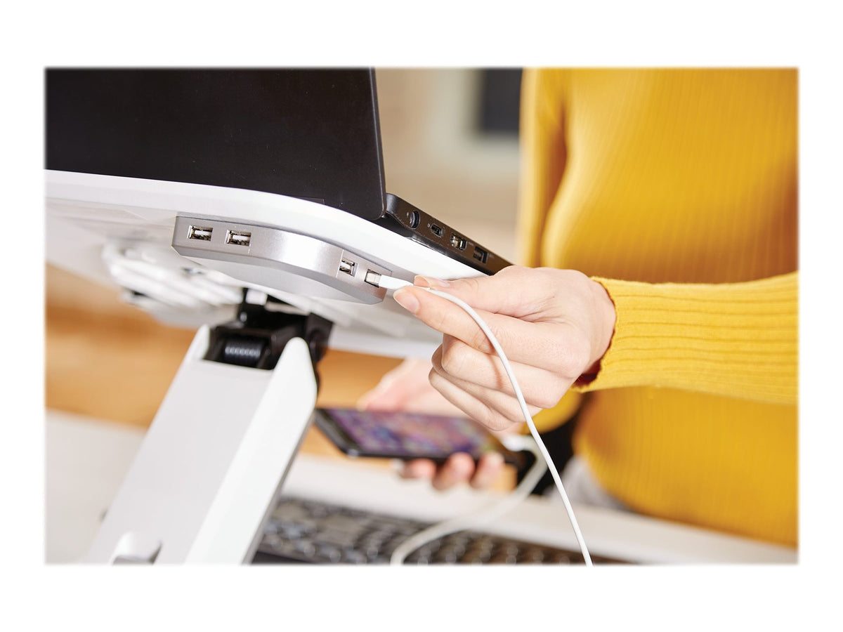 FELLOWES SUPPORT ORDINATEUR PORTABLE HANA 230V EU/UK - BLANC