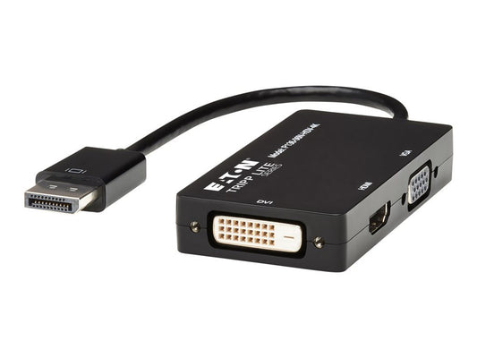 EATON TRIPPLITE DisplayPort to VGA/DVI/HDMI All-in-One Converter Adapter DP ver 1.2 4K 30 HDMI