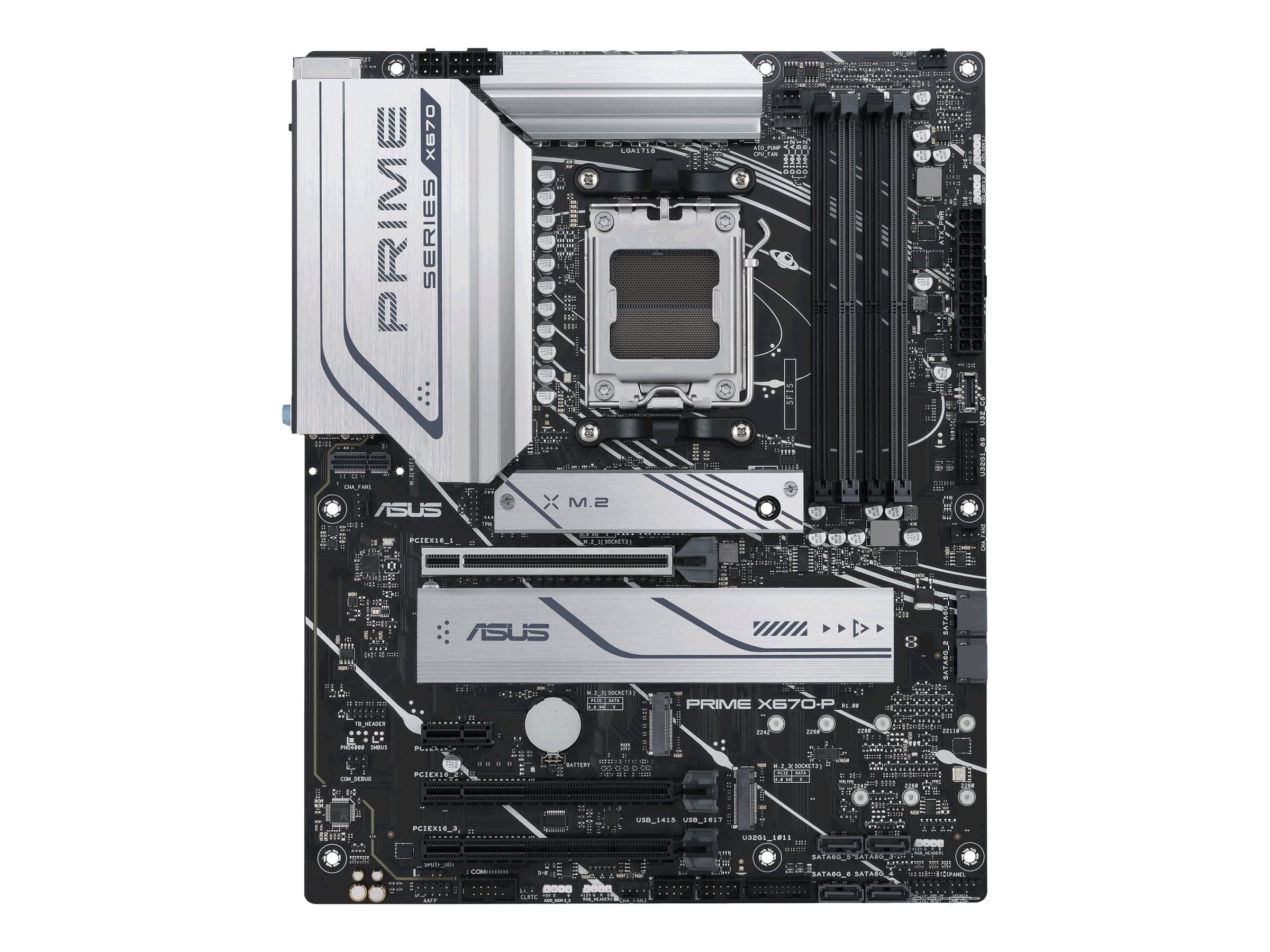 ASUS PRIME X670-P AM5 Socket 4DDR5 3xPCIe 4.0 x16 HDMI 2.1 DP 1.4 6xSATA 6Gb/s ATX