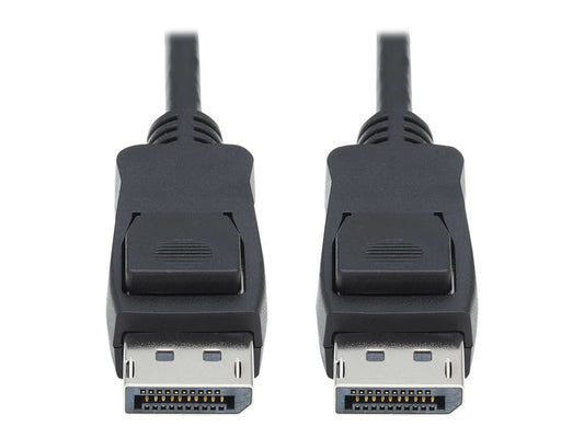 EATON TRIPPLITE DisplayPort 1.4 Cable M/M - UHD 8K HDR 4:2:0 HDCP 2.2 Latching Connectors Black 6ft.