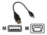 MCL - Câble adaptateur USB A femelle / mini USB B mâle 5 broches - 20cm