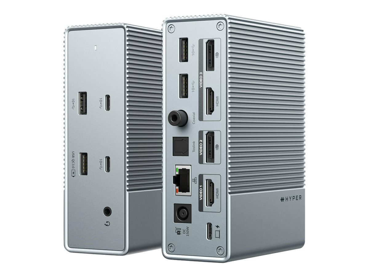 TARGUS HyperDrive Universal GEN2 15-in-1 USB-C Triple Video Docking Station - For MST enabled devices