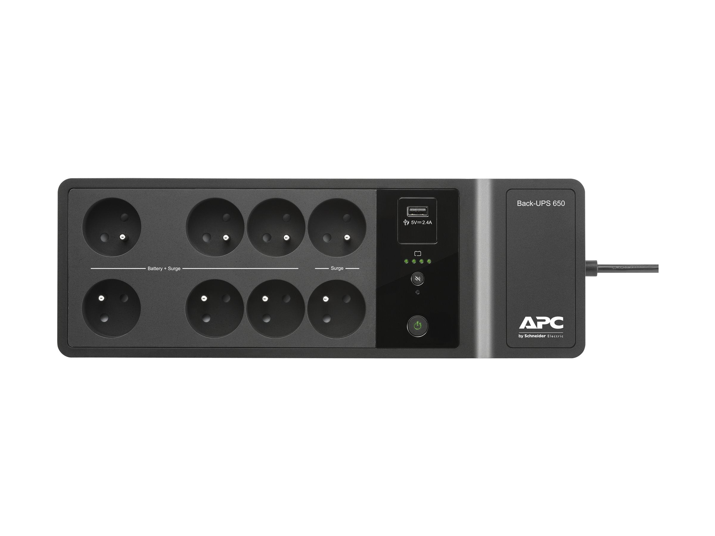 APC Back-UPS BE650G2-FR UPS AC 220/230V 400Watt 650VA USB output connectors 8 Black