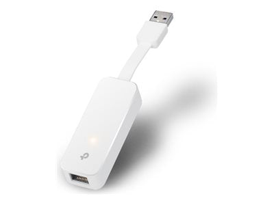 TP-LINK USB 3.0 to Gigabit Ethernet Adapter, 1 port USB 3.0 connector and 1 port Ethernet port