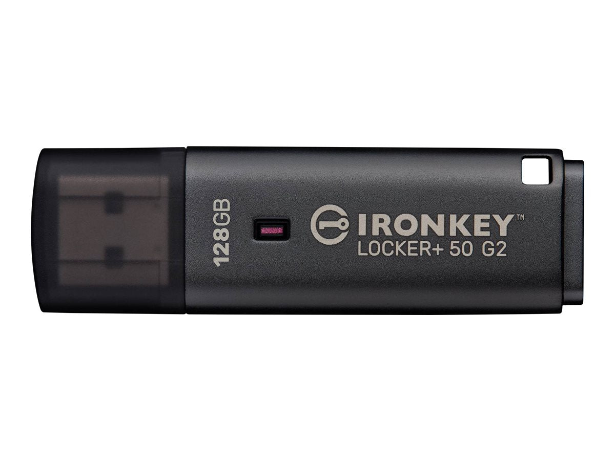 KINGSTON 128Go IronKey Locker Plus 50 G2 FIPS 197 AES-256
