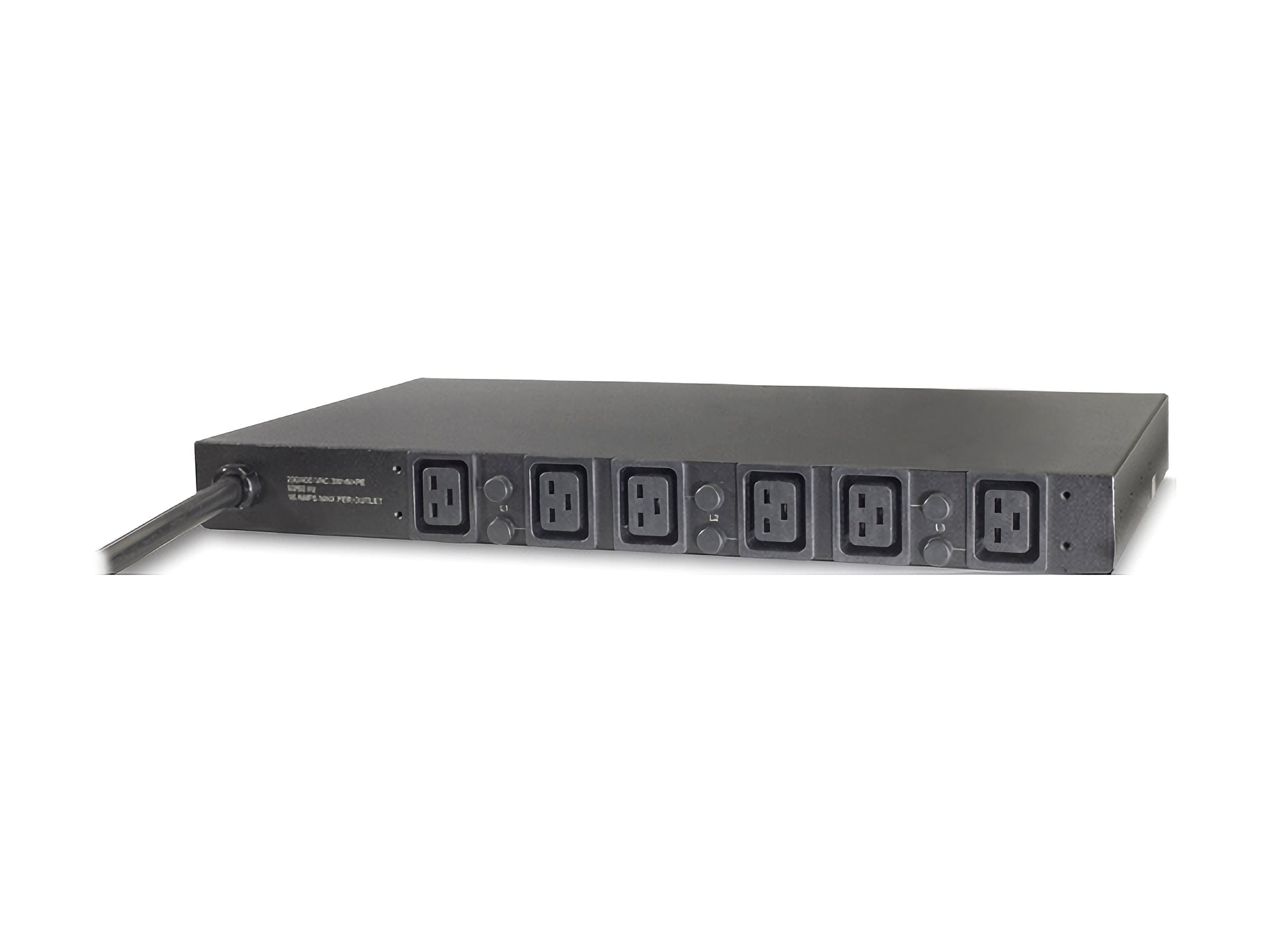 APC Basic Rack PDU Rack AC 400V 22 kW 3-phase input IEC 60309 output connectors 6 IEC 60320 C19 2.44m cord Black
