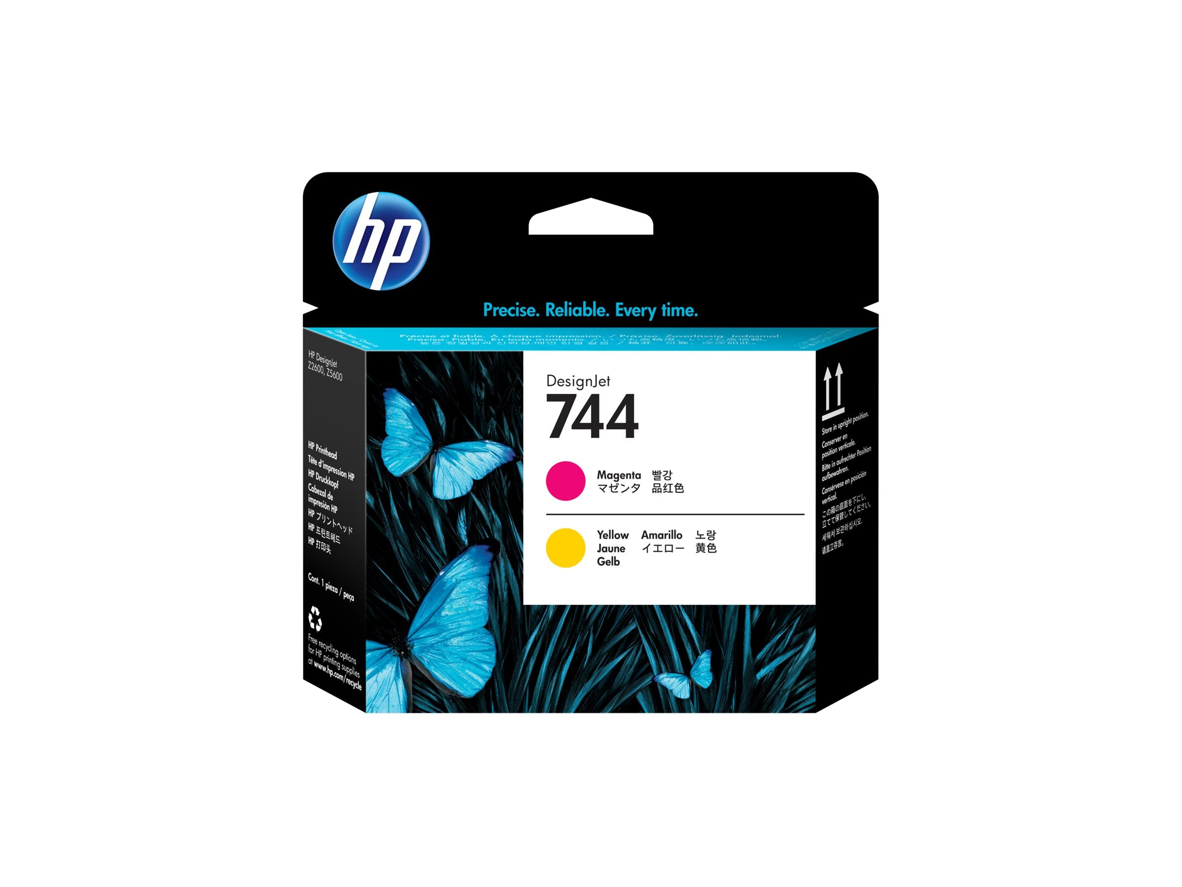 HP 744 original Printhead F9J87A Magenta & Yellow